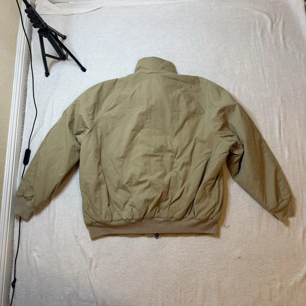 WoolRich khaki bomber Zip Up jacket Mens XL